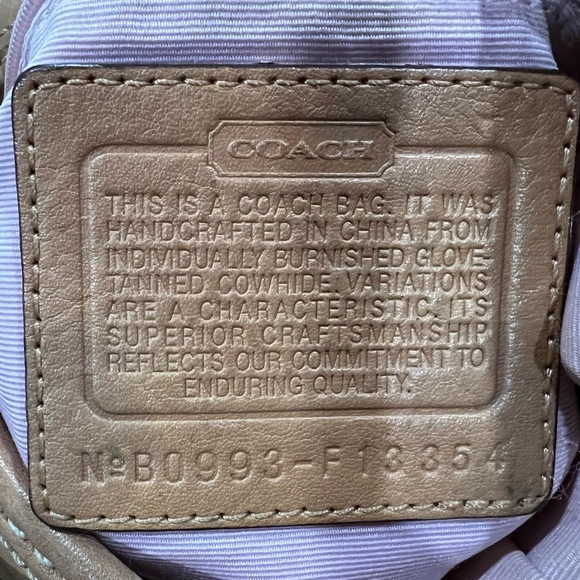 Coach Hobo Leather Convertible Shoulder Crossbody Bag B0993-F13354 - Picture 8 of 8